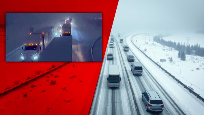 Blocaj imens de 85 km pe Autostrada Baikal: Șoferi ținuți pe loc vreme de ore la –18 °C