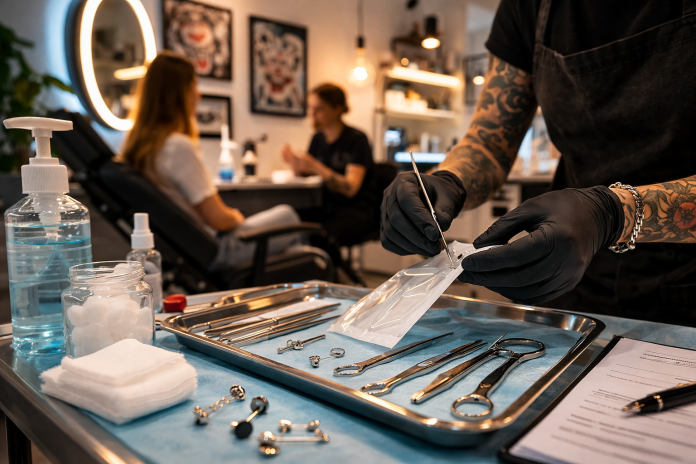 Ce întrebări trebuie să pui înainte să te așezi pe patul de lucru pentru piercing?