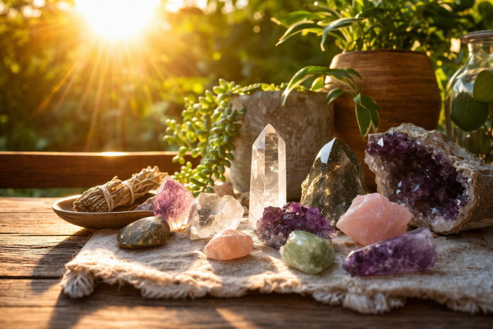 Cum să îmi purific cristalele cu lumină solară