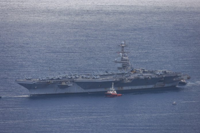 USS Gerald Ford, cel mai imens portavion de pe glob, s-a întors în Orientul Mijlociu